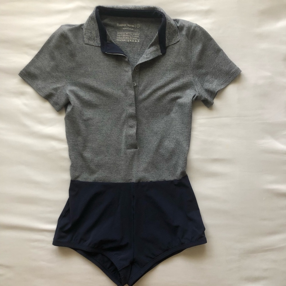 Outdoor Voices Players Polo Bodysuit